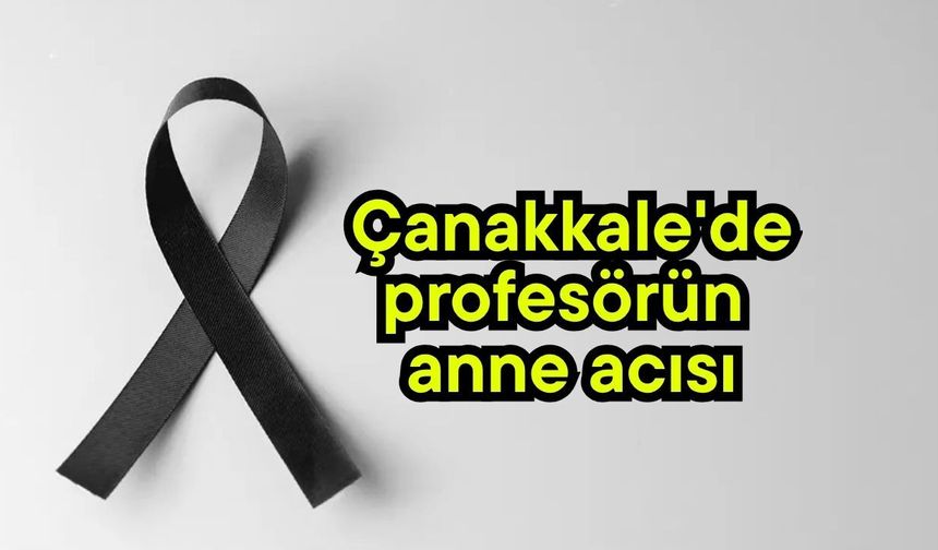 Çanakkale'de profesörün anne acısı