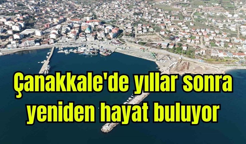 Çanakkale'de yıllar sonra yeniden hayat buluyor