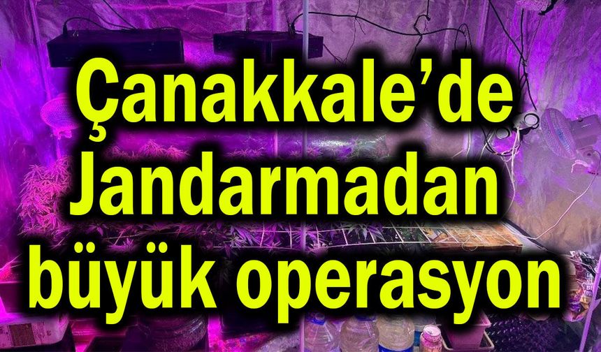 Çanakkale’de Jandarmadan büyük operasyon!