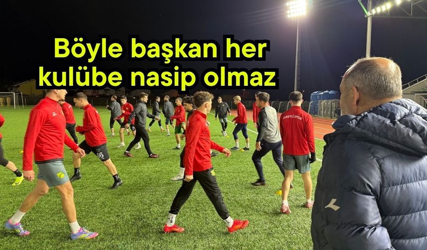 Böyle başkan her kulübe nasip olmaz (Video)