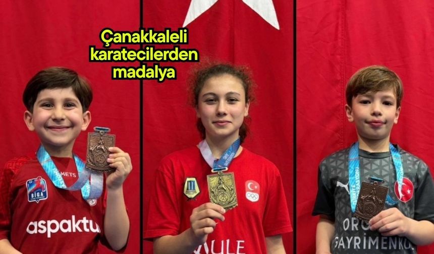 Çanakkaleli karatecilerden madalya