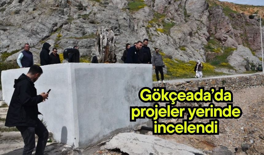 Gökçeada’da projeler yerinde incelendi