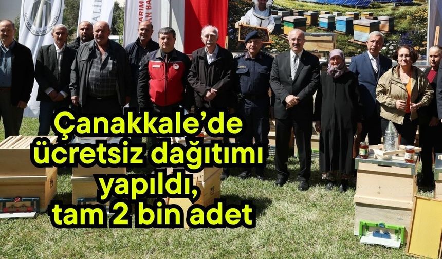 Çanakkale’de ücretsiz dağıtımı yapıldı, tam 2 bin adet
