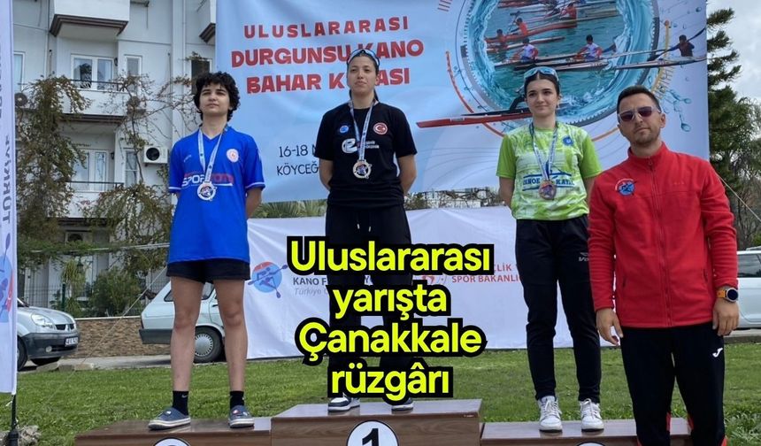 Uluslararası yarışta Çanakkale rüzgarıı