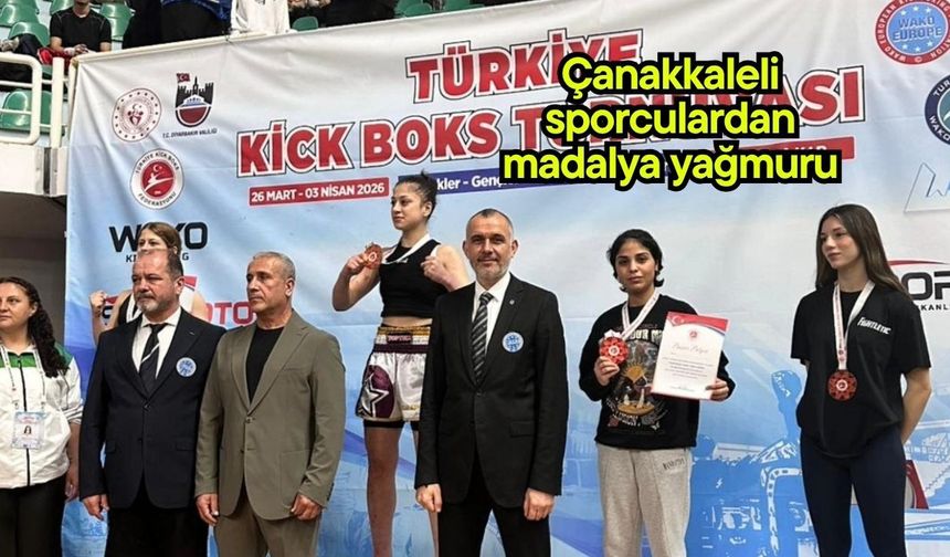 Çanakkaleli sporculardan madalya yağmuru