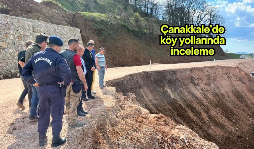 Çanakkale’de köy yollarında inceleme