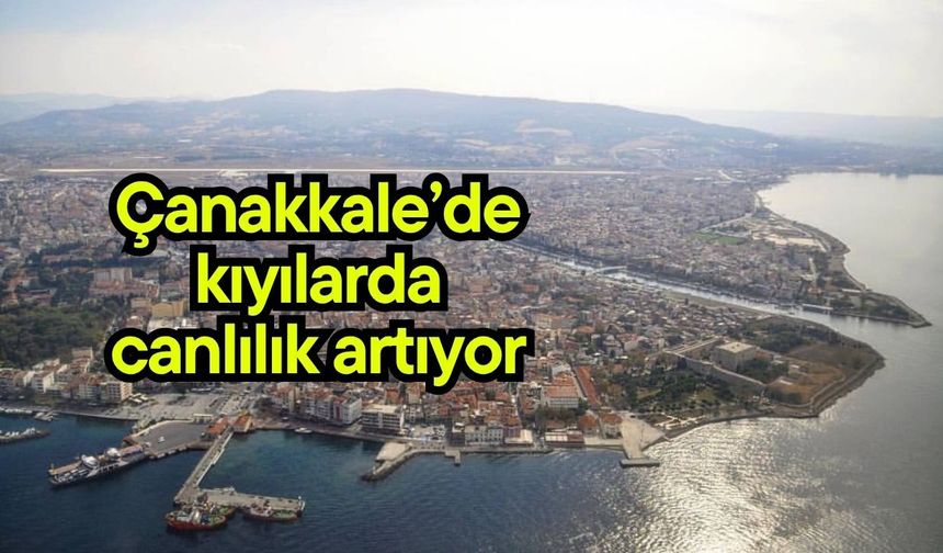 Çanakkale’de kıyılarda canlılık artıyor