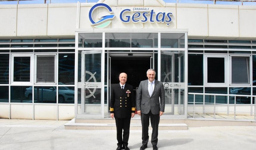 Boğaz ve Garnizon Komutanı Biçen'den, Gestaş Genel Müdürü Yürükçü'ye nezaket ziyareti