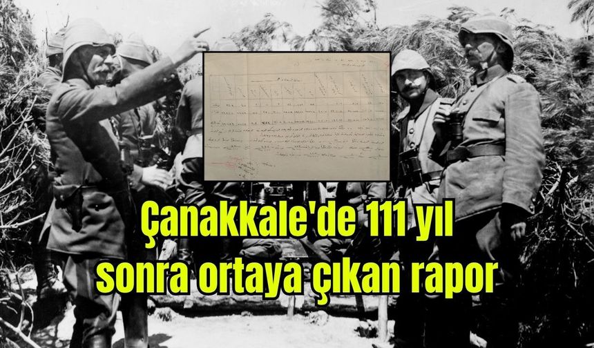 Çanakkale'de 111 yıl sonra ortaya çıkan rapor (Video)
