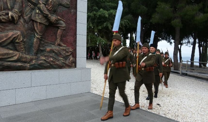 Çanakkale Kara Savaşları'nın 111'inci yıl dönümü tören provası yapıldı (Video)