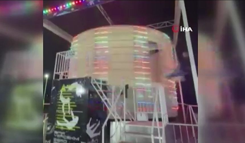 Lunapark faciasında dehşet anları kamerada (Video)