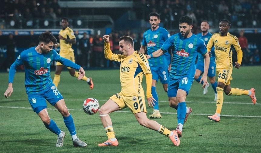 Fenerbahçe ile Çaykur Rizespor 48. randevuda