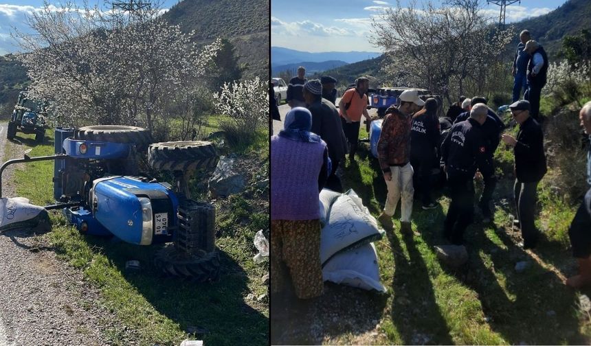 Bacağı traktörün altında kalan sürücü hayatını kaybetti