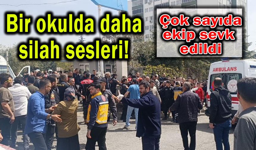Bir okulda da silah sesleri (Video)
