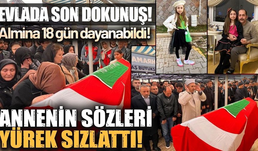 11 Yaşındaki Almina Son Yolculuğunda Dualarla Uğurlandı! (Video)