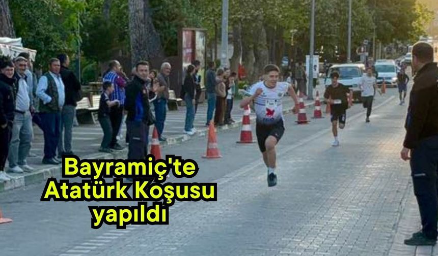 Bayramiç'te Atatürk Koşusu yapıldı