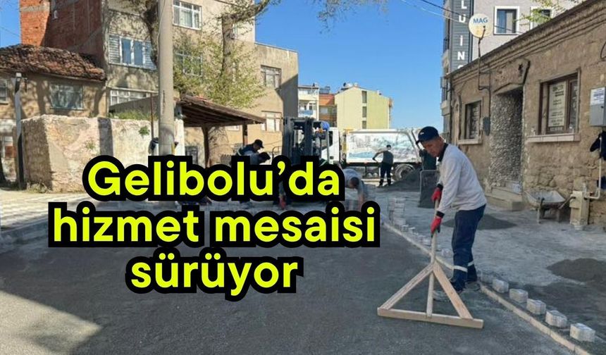 Gelibolu’da hizmet mesaisi sürüyor