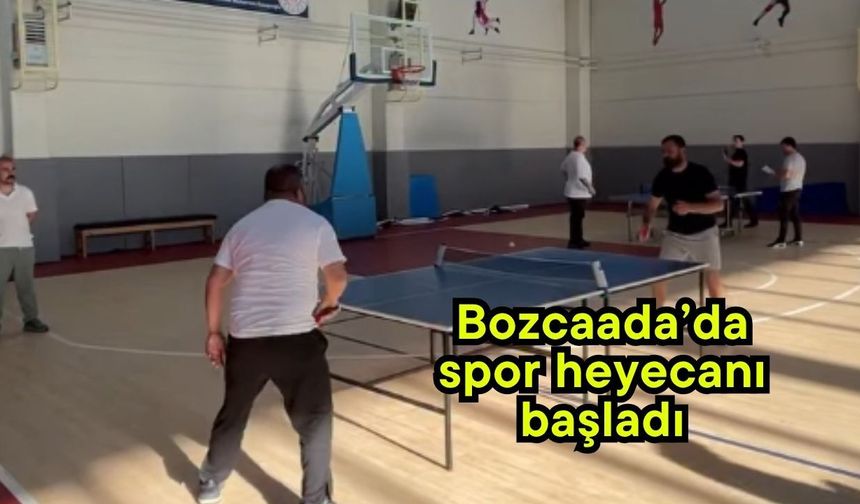 Bozcaada’da spor heyecanı başladı