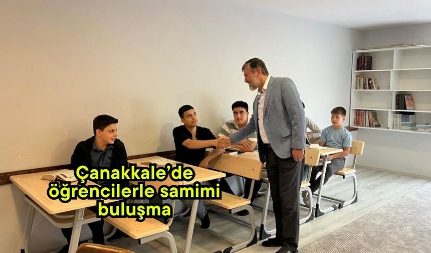 Çanakkale’de öğrencilerle samimi buluşma