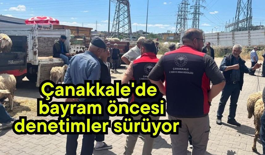 Çanakkale'de bayram öncesi denetimler sürüyor