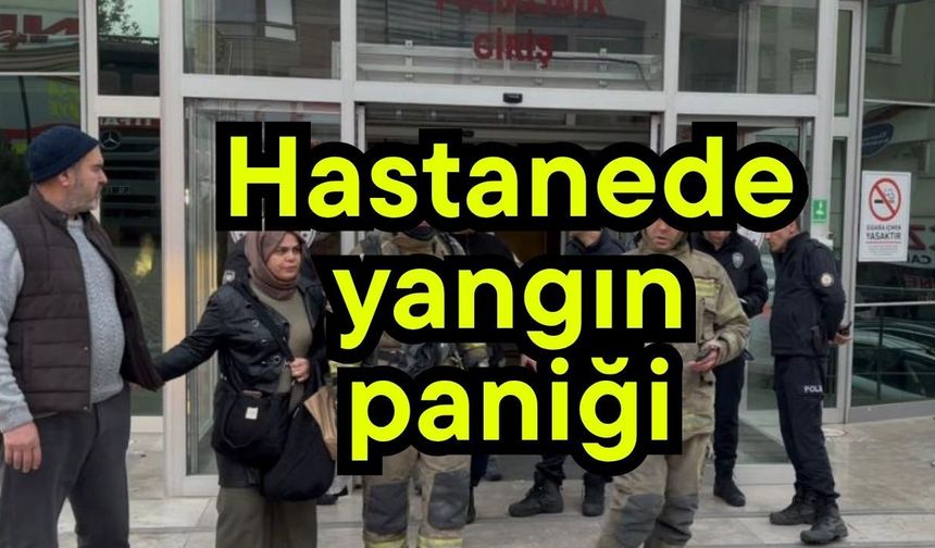 Hastanede yangın paniği