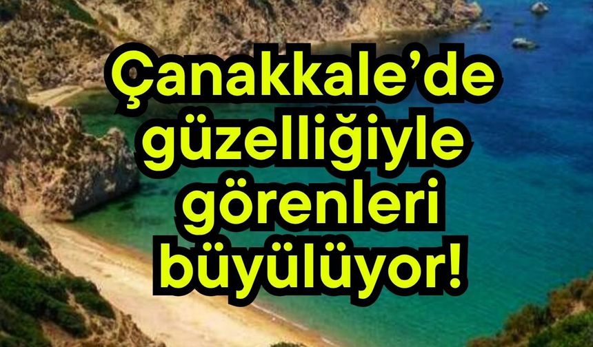 Çanakkale’de güzelliğiyle görenleri büyülüyor!