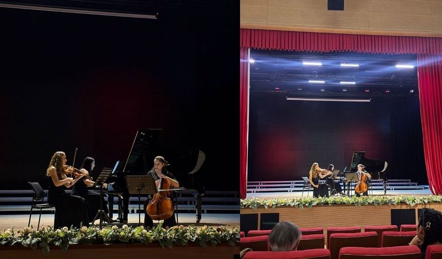 Çanakkale’de trio konseri sanatseverlerden ilgi gördü