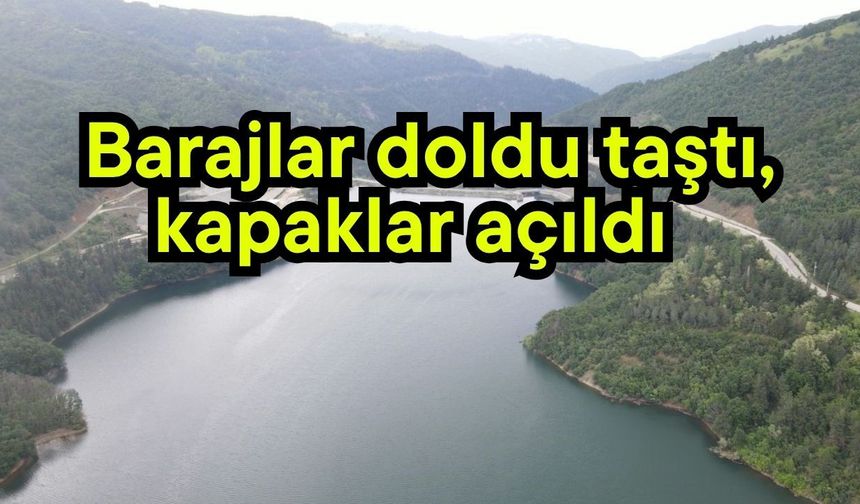 Barajlar doldu taştı, kapaklar açıldı (Video)