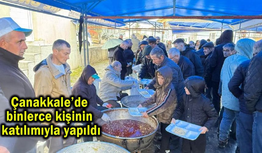 Çanakkale’de binlerce kişinin katılımıyla yapıldı