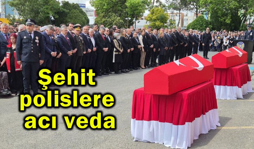 Şehit polislere acı veda (Video)