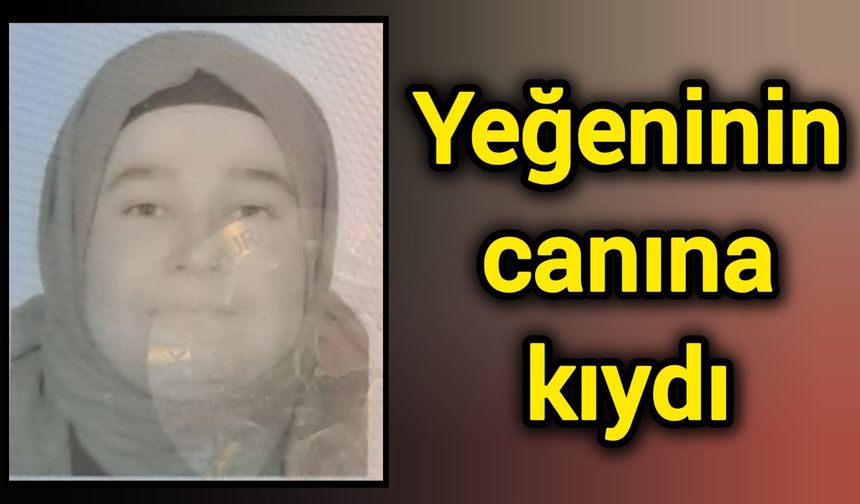 Yeğeninin canına kıydı