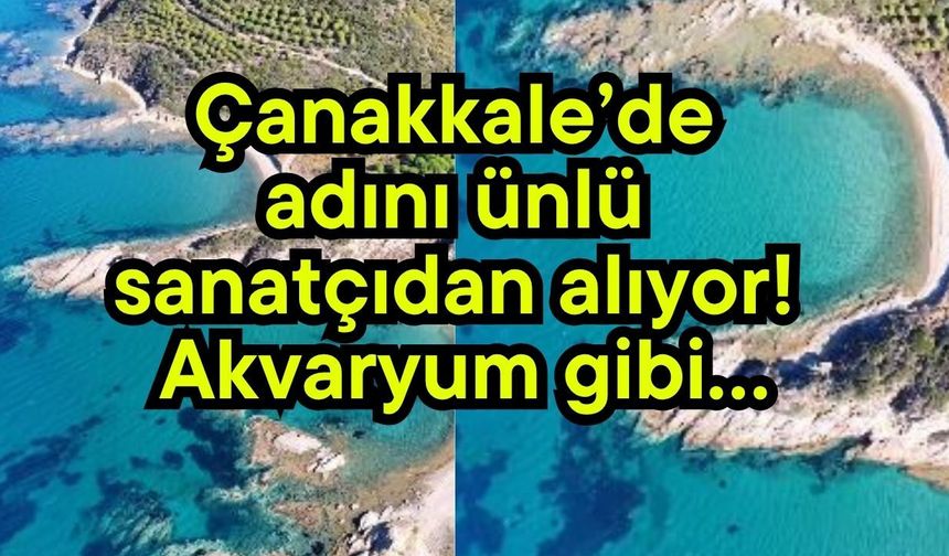 Çanakkale’de adını ünlü sanatçıdan alıyor! Akvaryum gibi…