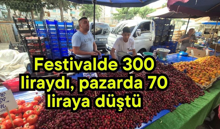 Festivalde 300 liraydı, pazarda 70 liraya düştü