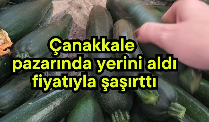 Çanakkale pazarında yerini aldı fiyatıyla şaşırttı