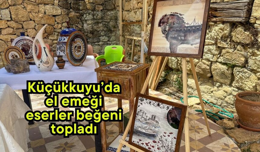 Küçükkuyu’da el emeği eserler beğeni topladı