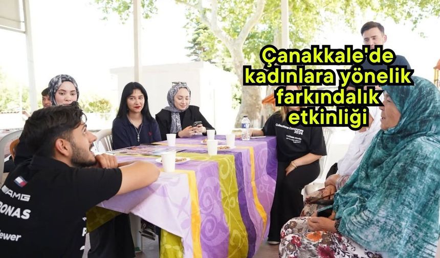Çanakkale'de kadınlara yönelik farkındalık etkinliği