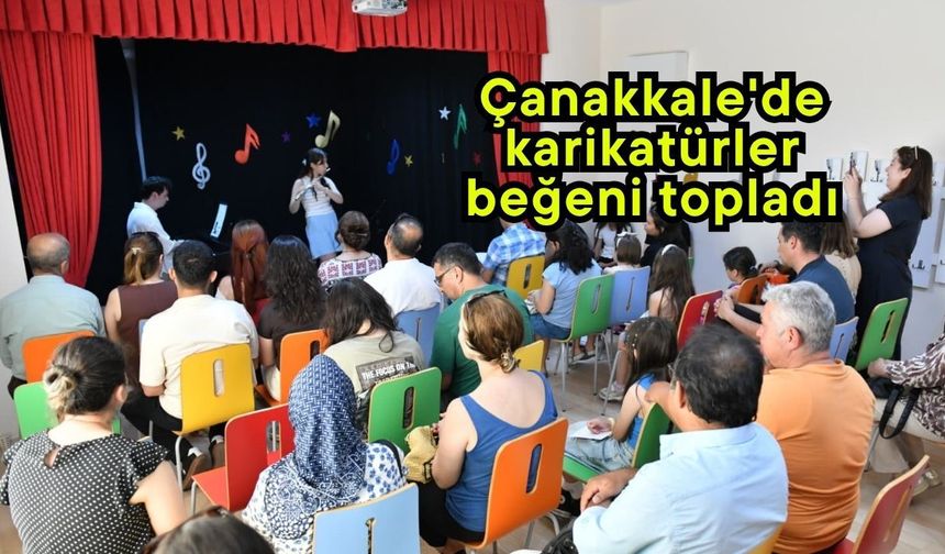 Çanakkale'de karikatürler beğeni topladı
