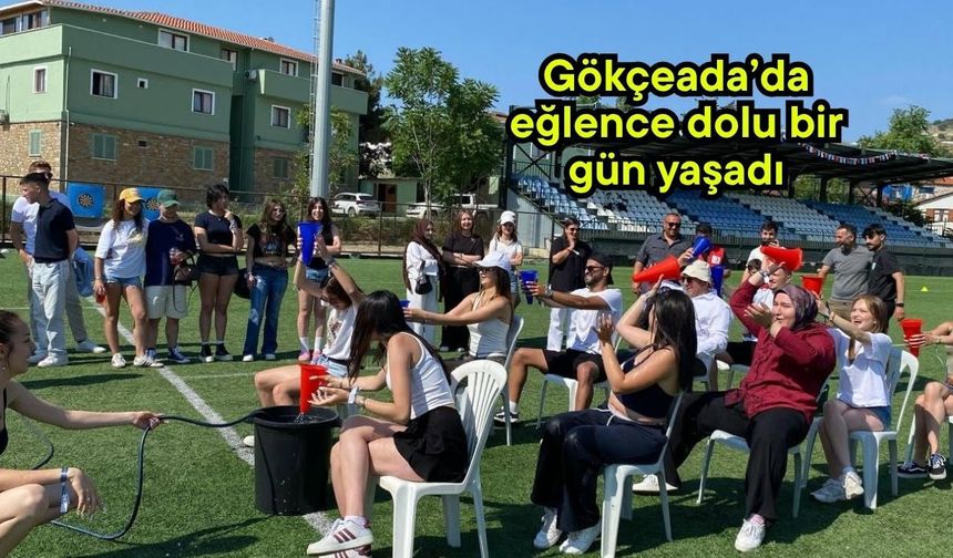 Gökçeada’da eğlence dolu bir gün yaşadı