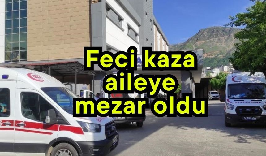 Feci kaza aileye mezar oldu