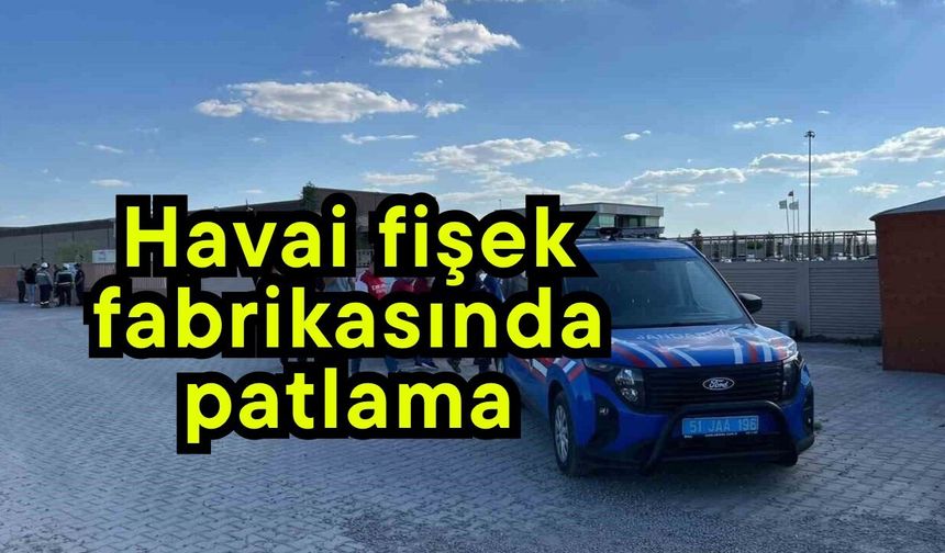 Havai fişek fabrikasında patlama