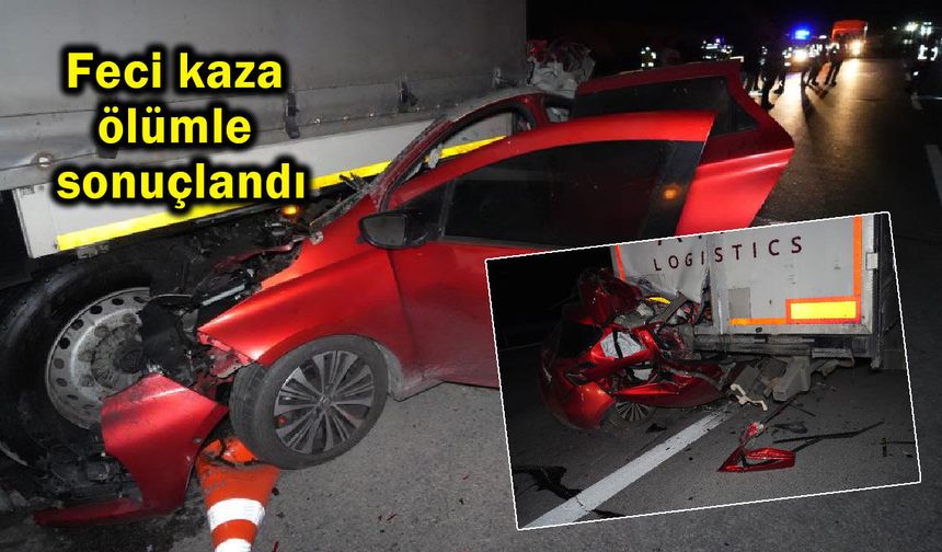 Feci kaza ölümle sonuçlandı (Video)