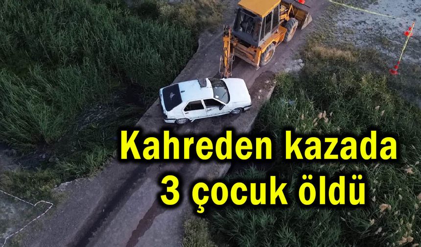 Kahreden kazada 3 çocuk öldü (Video)
