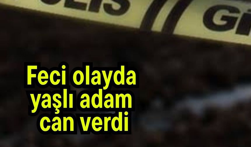 Feci olayda yaşlı adam can verdi