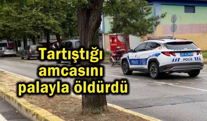 Tartıştığı amcasının canına kıydı (Video)