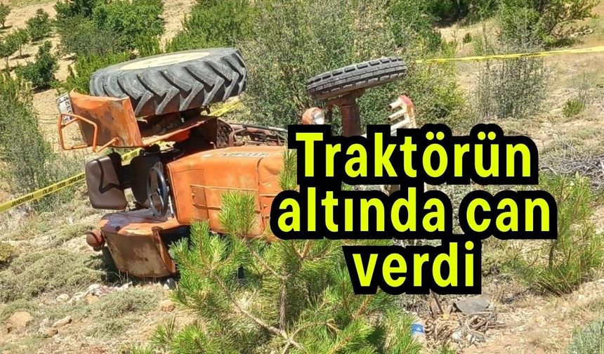 Traktörün altında can verdi