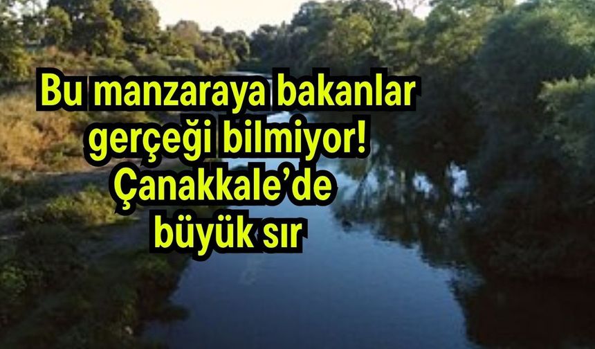 Bu manzaraya bakanlar gerçeği bilmiyor! Çanakkale’de büyük sır