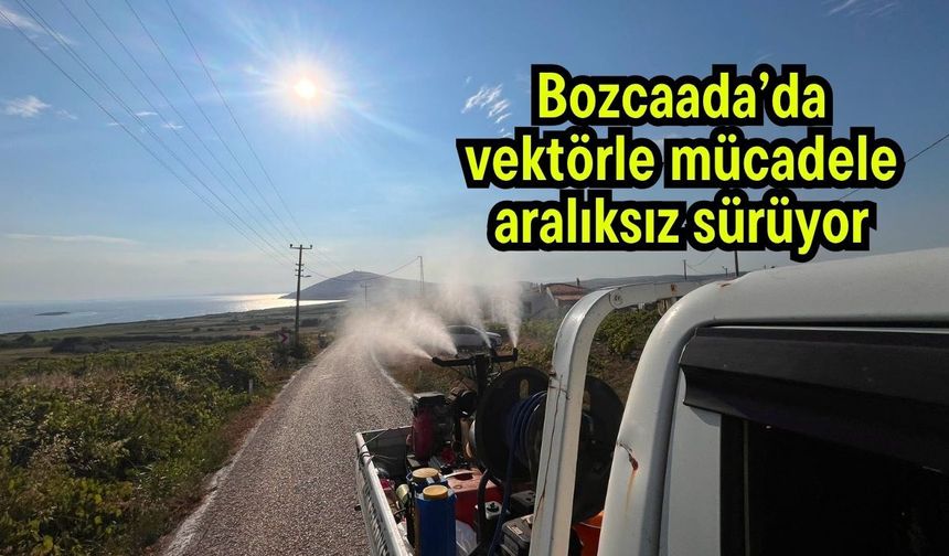 Bozcaada’da vektörle mücadele aralıksız sürüyor