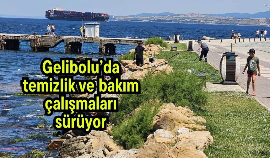 Gelibolu’da temizlik ve bakım çalışmaları sürüyor