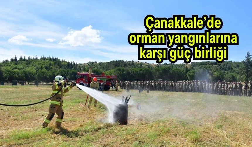 Çanakkale’de orman yangınlarına karşı güç birliği