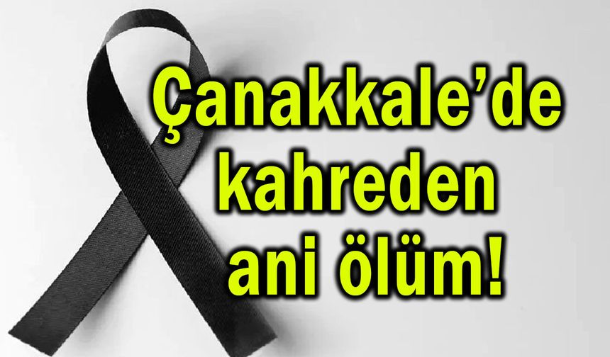 Çanakkale’de kahreden ani ölüm!